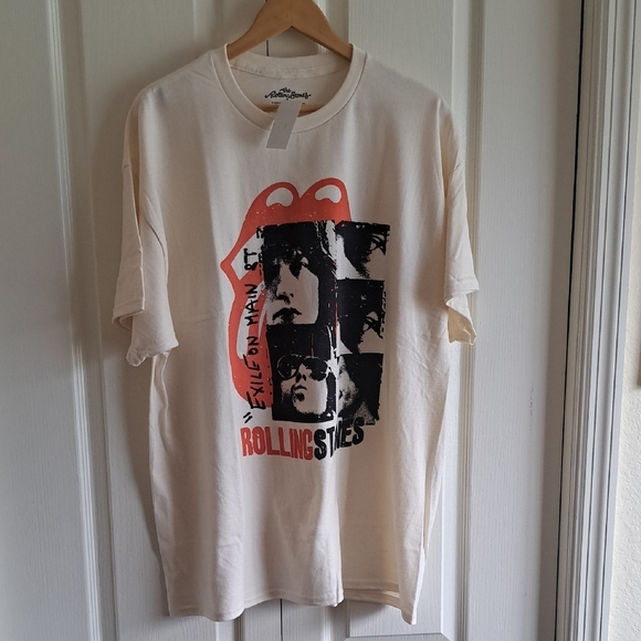 The Rolling Stones Cream and Black Short Sleeve Tee - Picture 2 of 4
